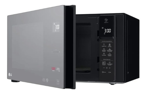 Microondas LG De Mesa Mh8298 Inverter Grill Negro 42 Lts