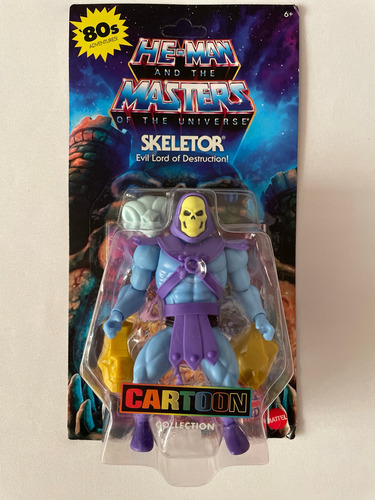 Skeletor Motu Origins 80s Cartoon Collection Carton Unpunche (Usado)