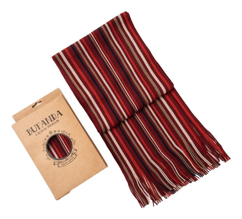 Imagen 1 de 3 de Bufanda Premium Dia Del Padre Regalo Caja Hombre Calidad