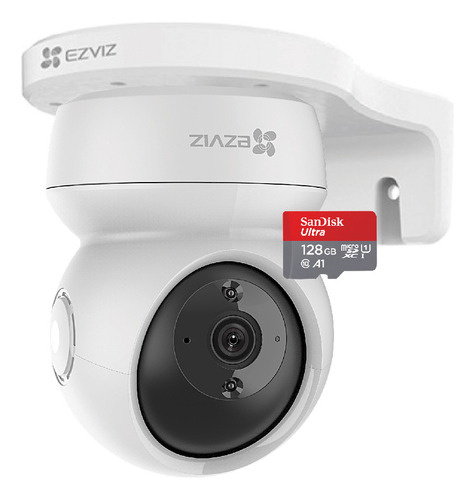 Kit Camara De Seguridad Wifi Ezviz + Soporte + Memoria 128gb