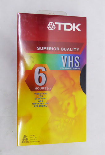 10 Fita De Video Virgem Vhs Tdk - T-120 - Superior Quality