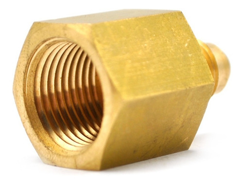 Conector Hembra En Latón 3/8 Npt X 1/4 Flare 5 Pz
