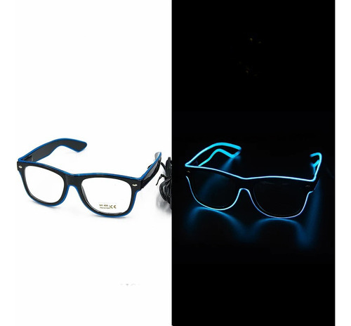 Lentes Luminosos Neon Para Fiesta Uv 400 Glow Stick