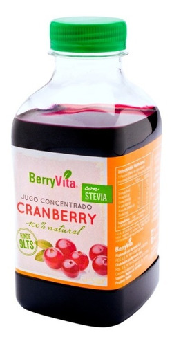 Jugo Concentrado De Cranberry Endulzado Con Stevia