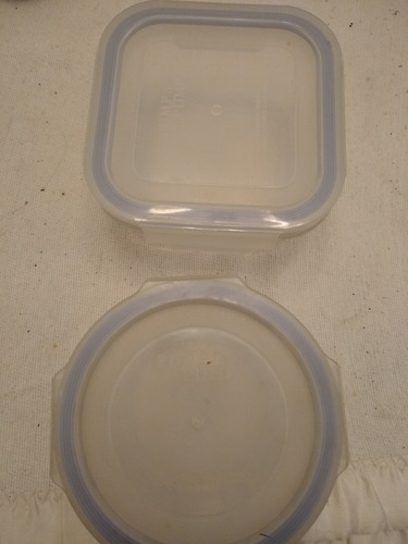 Salcera Pyrex Redonda Y Cuadrada Con Tapa - Usada