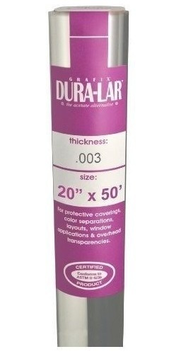 Grafix  R03dc2050 Duralar Rollo De Pelicula 003 20 Pulgadas 