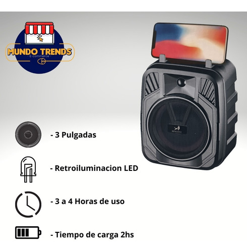 Parlante Altavoz Royal Cell Inalámbrico Portátil 3 Pulgadas