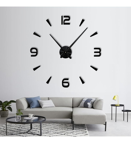 R & M Orient Reloj De Pared 3d Grande Moderno Mudo Bricolaje