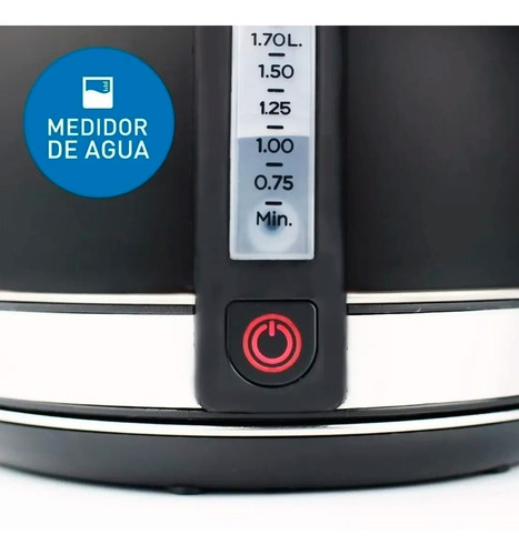 Imagen 4 de 6 de Pava Jarra Electrica Pe-kv8214 1.7 Lt Corte Mate Ah6