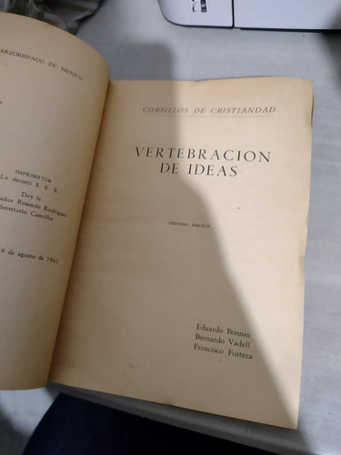 Vertebración De Ideas Eduardo Bonnin S24 (Usado)