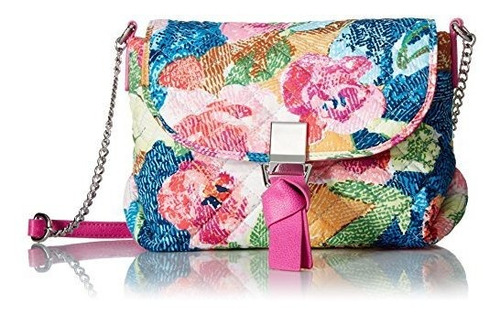 Vera Bradley Firma Algodón Carson Mini Crossbody Del Moneder