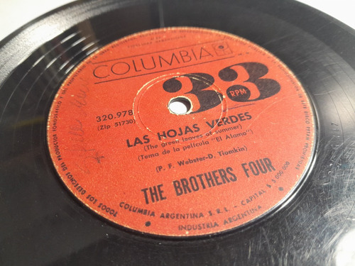 Vinilo Simple - The Brothers Four - Las Hojas Verdes - 1960