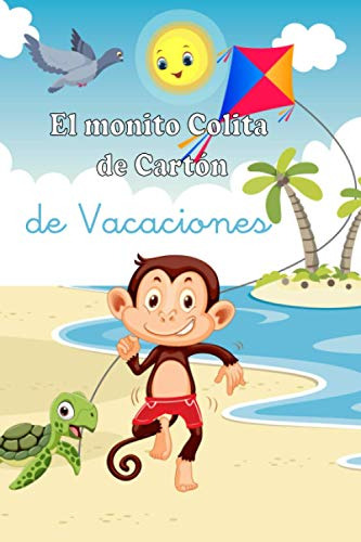 El Monito Colita De Carton De Vacaciones -huellas Sutiles-