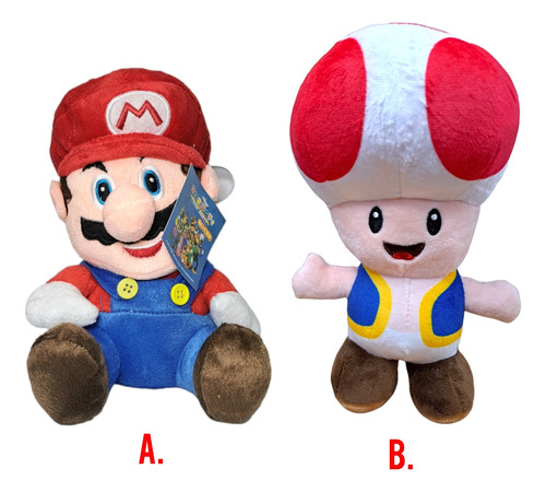 Peluches De Mario Bros Y Luigi 22 Cm Nintendo 