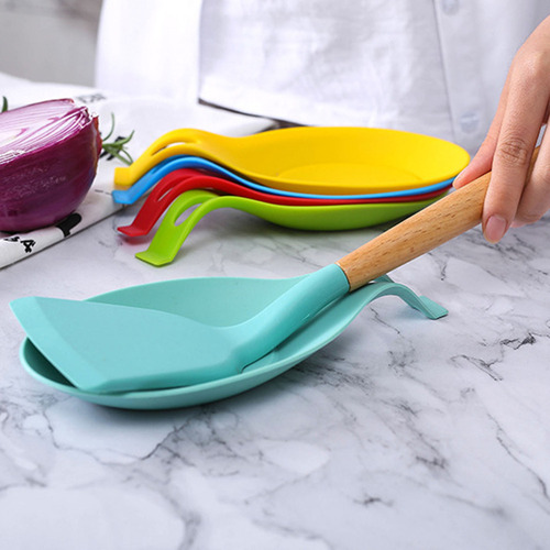 Soporte De Cuchara Aislante De Silicona Para Utensilios De C