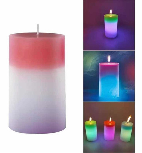 Pack X2 Velas Mágicas De Cera Cambia Color Románticas