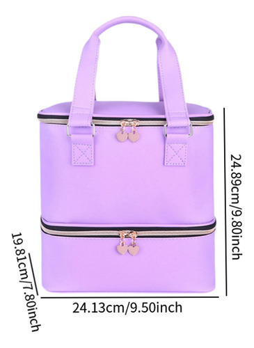 Bolsillo De Almacenamiento De Esmalte De Uñas De Doble Capa