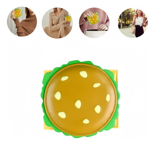 Cartera Divertida Con Forma De Hamburguesa