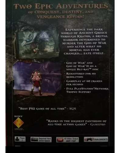 God Of War Ps3 Descatalogado Remasterizado Hd Fisico Nuevos.