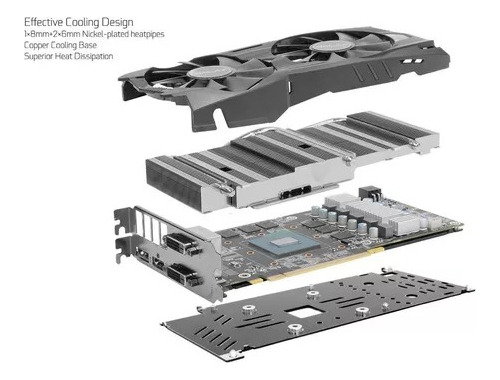 Placa De Vídeo Geforce Gtx 1060 6gb Galax Exoc