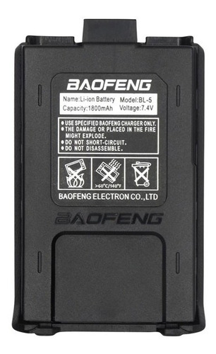 Bateria Repuesto Radio Baofeng Uv5r 1800mah
