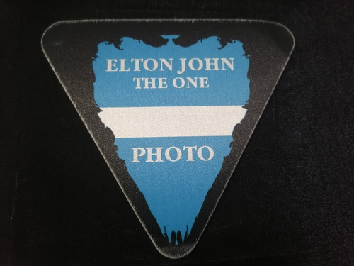 Elton John The One Tour 1993 Gafete Photo Marca Otto Blue