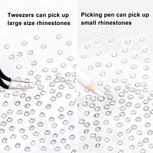 12376 Piezas De Cristal Transparente Con Diamantes De Imitac