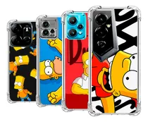 Comprar Forro Antigolpe Los Simpsons Motorola Todos Los Modelos