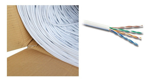Imagen 3 de 6 de Cable De Red Utp Cat. 5e Interior Miokee, Carrete 305 Mts.