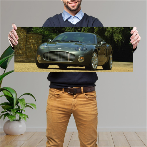 Cuadro 30x80cm Auto 2003 Aston Martin Db7 Zagato 234