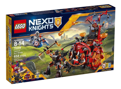 Todobloques Lego 70316 Nexo Knights  Malvadomovil De Jestro!