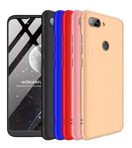 Protector Full 360 + Vidrio Templado Xiaomi Mi 8 Lite Febo