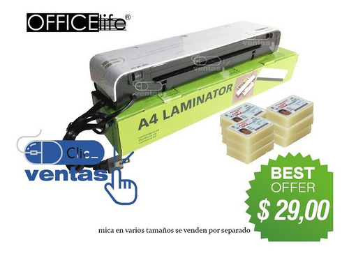 Plastificadora A4 Emplasticadora Laminadora Y Micas