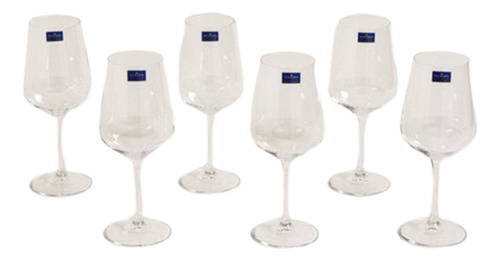 Set X6 Copas De Cristal De Bohemia Tori 490ml