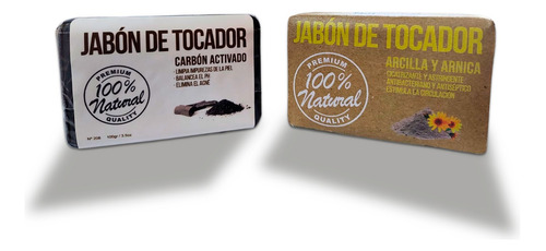 Combo Jabón De Arcilla Y Árnica + Jabón De Carbón Activado