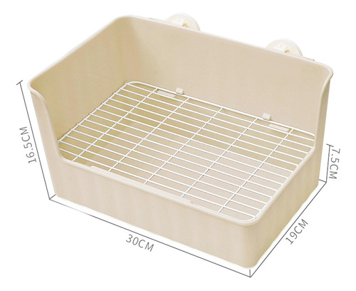 Caja De Arena Para Conejos, Bandeja De Entrenamiento Marrón