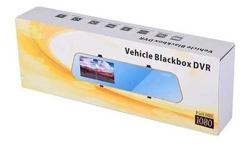 Imagem 5 de 6 de Kit Espelho Retrovisor Grava Em Cartão Sd Encaixe Sobrepor Com Camera Dianteira Full Hd Frontal + Camera De Re Traseira