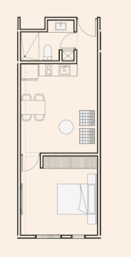 Imagen 3 de 15 de Departamento De 1 R En Venta En Montebello