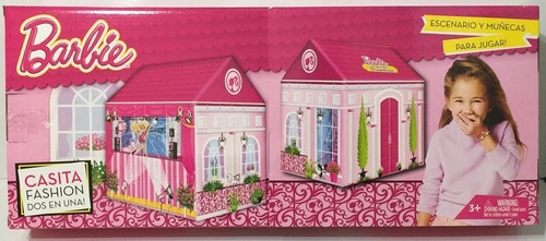 Casita Fashion Barbie 2 En 1 Con Accesorios Jlt Fd9482