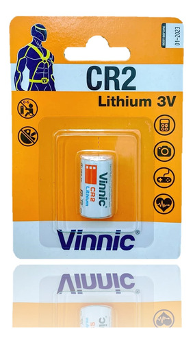 1 Pila De Litio Cr2 Vinnic 3v Bateria Sensor Camara Lithium