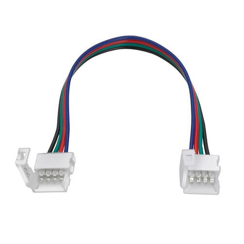 Conector Doble Para Tira Led 5050 Rgb Colores Con Cable