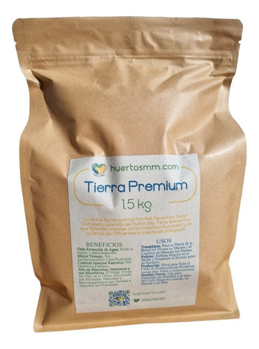 Tierra Premium Humus Diatomeas Minerales Más 3 Litros +envío