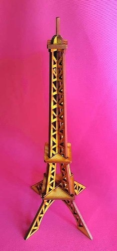 Imagen 1 de 5 de 17 Torre Eiffel Fibrofacil Centro De Mesa Souvenirs Madera
