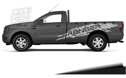 Calco Ford Ranger 2013/20 Cabina Simple Paint Juego Completo