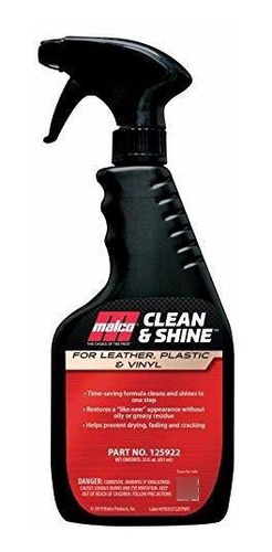 Malco Clean &amp; Shine - Limpiador Y Apósito Para Interio.