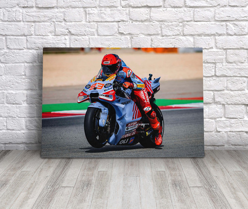 Cuadro Marc Marquez Ducati Motogp Canvas 60x40 Cm