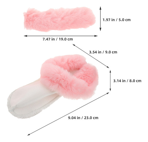 Zuecos Extraíbles Con Forro Peludo, Calcetines Interiores Tr