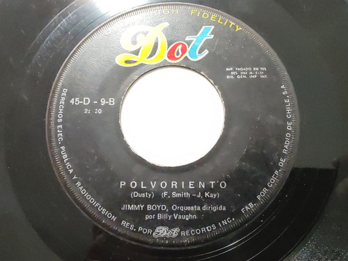 Vinilo Single De Jimmy Boyd - Polvoriento ( E49 (Usado)