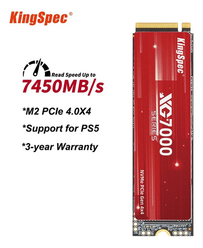 Disco Sólido Ssd Interno Nvme Kingspec Xg7000-1tb 2280 1tb