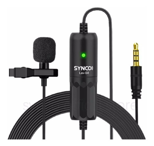 Micrófono con solapa para cámara Synco Lav S8 | Grabadoras y videocámaras | Color: negro